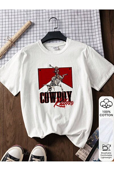 Bengi Clothing تي شيرت مطبوع بأكمام قصيرة وقصة كبيرة الحجم