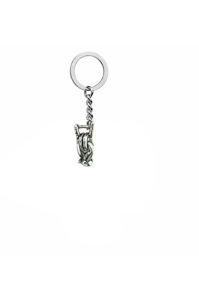 Herşey Nota Rock N Roll Hand Sign Keychain – Metal Design – Unisex Rock Style Gift