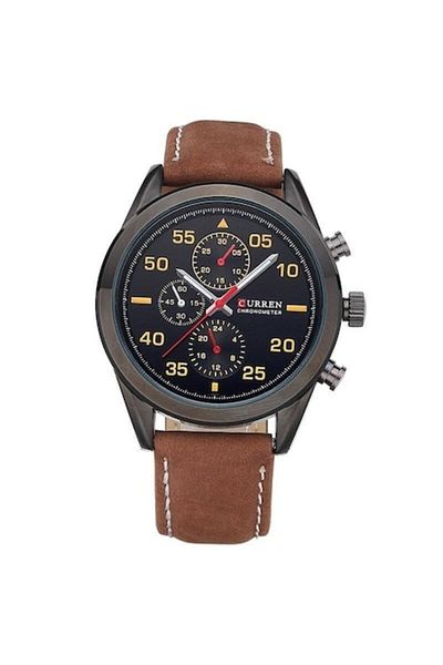 Curren Signature Men's Watch Brown, Black