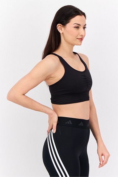 adidas Women Lightly Padded Training Sports Bra, Black
