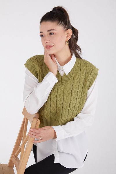 TOFİSA Knitwear Sweater Green - 26497