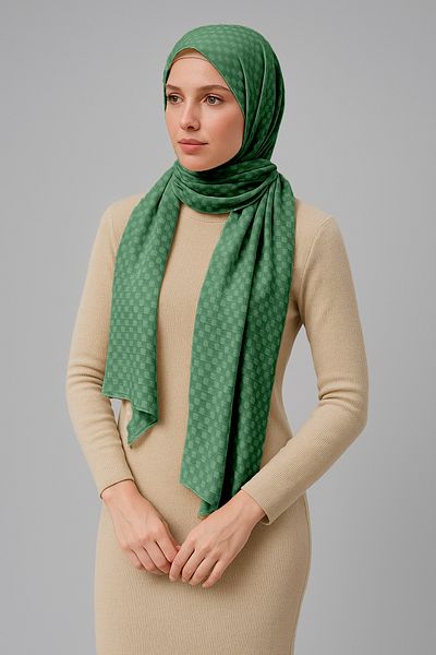Sonbaharmoda Σάλι Μεταξένιο Ζακάρ με Σχέδιο – Αντιολισθητικό, Εύκολη Σχηματισμός, Ειδικό Υφαντό Σάλι
