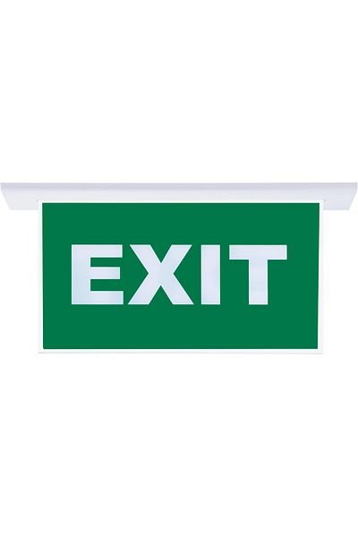 evimdeyokyok SG054-SA Bidirectional Emergency Diverter Luminaire (with Flush Mount) Exit