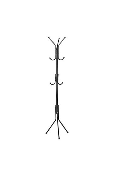 FOXMAG24 Metal clothes hanger, dimensions 45 x 175 cm, non-slip feet, black