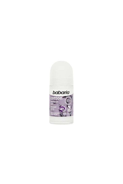 Babaria Alcohol-free, nourishing roll-on deodorant, Cotton, Babaria, 50 ml