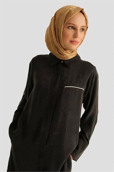 Armine Kupra Tunic 25yd4245-1 Μαύρο