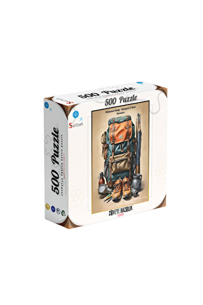 Soi Craft 500 قطعة من ألغاز التخييم الجاهزة