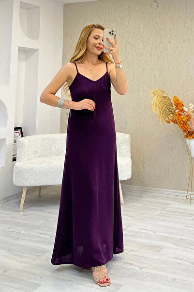 Paw Garage Γυναικείο καλοκαιρινό φόρεμα Hazel με λουράκια από κορδόνια Ayrobin Maxi