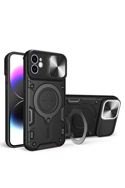 Techsuit Case for iPhone 12 / iPhone 12 Pro - Techsuit CamGuard Pro - Black