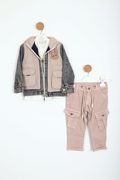 xo kids moda Boy's Top and Bottom Set 6-36 Months 11089