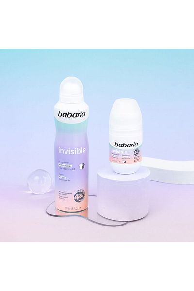 Babaria Alcohol-free deodorant spray against white spots, Invisible, Babaria, 200 ml