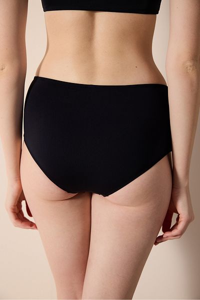 Penti Danny Schwarzer Bikini-Unterteil mit hoher Taille