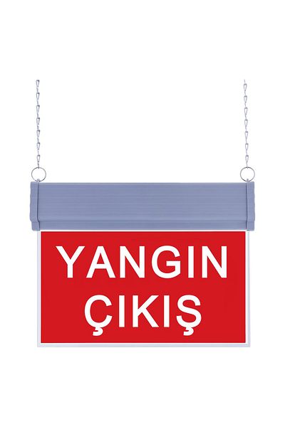 evimdeyokyok SG056 Reversible Emergency Direction Fixture (With Chain) Fire Exit