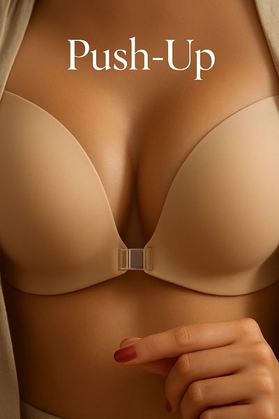 Urrenn Secondbra – Αυτοκόλλητο Σουτιέν Στράπλες |   Σουτιέν με κορυφαία, πολλαπλής χρήσης, μπροστινό κουμπωτό σουτιέν