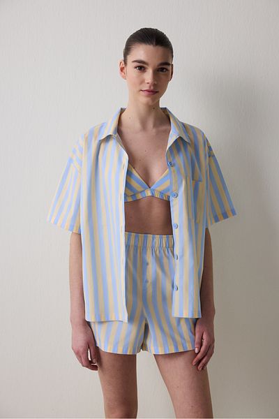 Penti Mona Shirt Shorts Mehrfarbig Schlafanzug Set