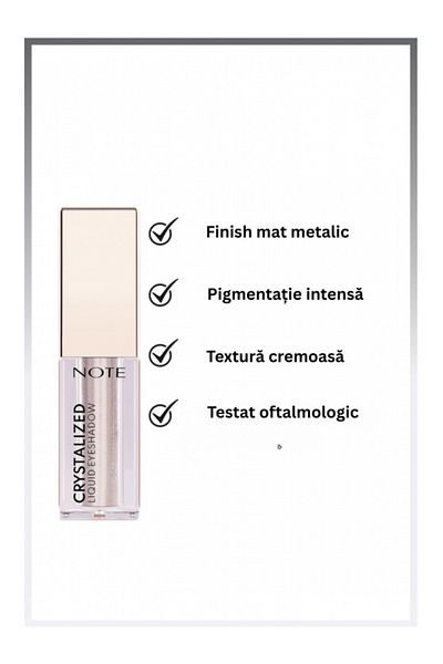 NOTE Note Cosmetics Crystalized Metallic Liquid Eyeshadow - 06 Moonstone