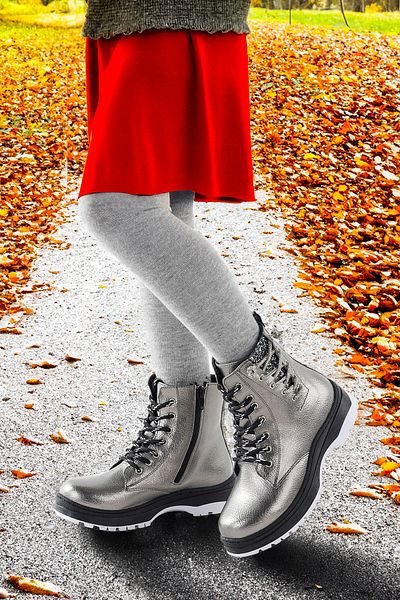 Kiko Kids Thermo Sole Girl's Boots 621 Wrinkled Stone
