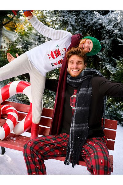 Penti Set de pijamale alb jucăuș pentru copii unisex