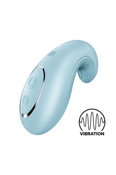 Satisfyer Stimulator cu 15 Moduri de Vibratie, Placere Personalizata, Satisfyer Dipping Delight, Albastru
