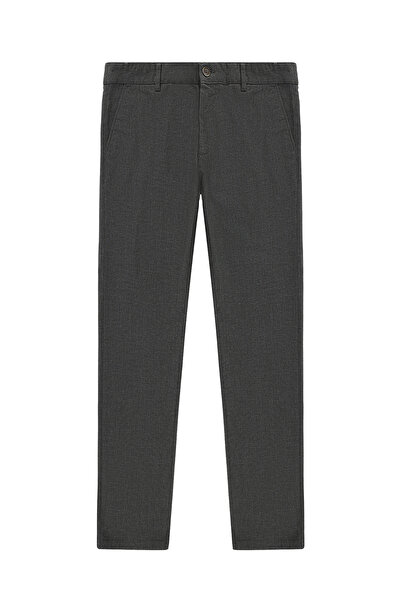 Kiğılı Regular Fit Desenli Likralı Kanvas / Chino Pantolon