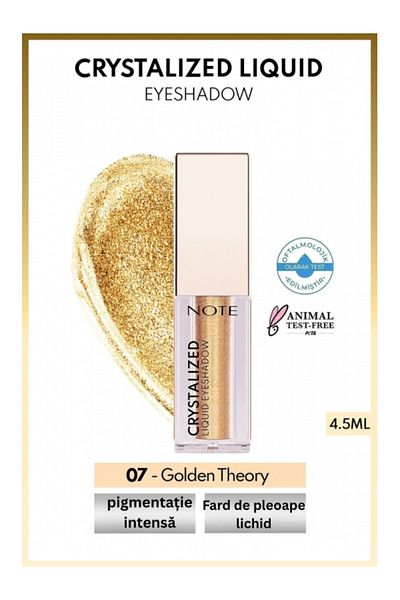 NOTE Note Cosmetics Crystalized Metallic Liquid Eyeshadow - 07 Golden Theory