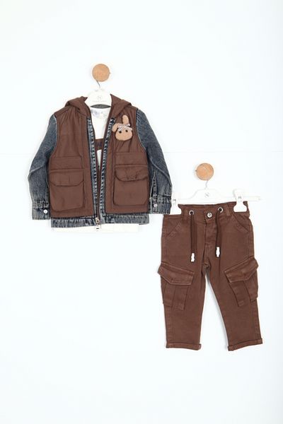 xo kids moda Boy's Top and Bottom Set 6-36 Months 11089