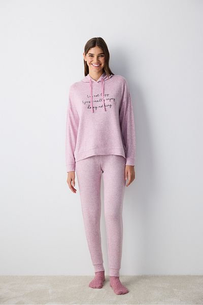 Penti Maybe Later Kapuzen-Sweatshirt in Flieder