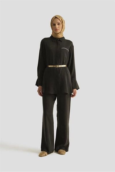 Armine Kupra Tunic 25yd4245-1 Μαύρο
