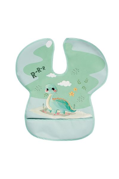 Sevi Bebe Baveta impermeabila cu protectii pentru umeri Baby Dinosaur