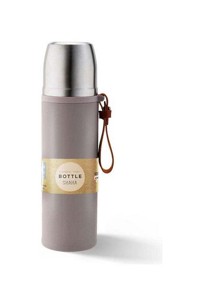 SHAHA Stainless Steel Vacuum Bottle Grey/Silver