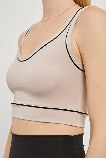 Arma Life Women's Piping Strap Tight Stone Crop Sports Bustier