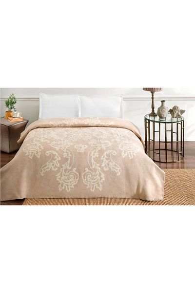 Taç Cotton Blanket Sierra Beige Double