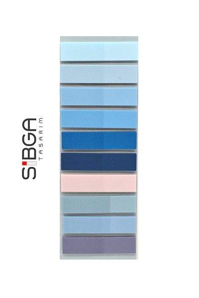 sibga tasarım Transparent Colored Postit Post-it Post It.Bookmark Bookmark Postit Sticker Note Paper 200 Sheets