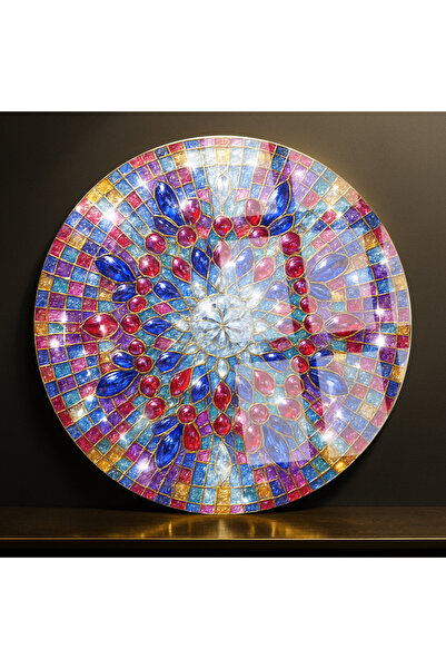 TAULART GLAZIRANI KAMENI EMERALDI NELOMILOBILNI LUKSUZNI STAKLENI STOL ZA KUĆ...