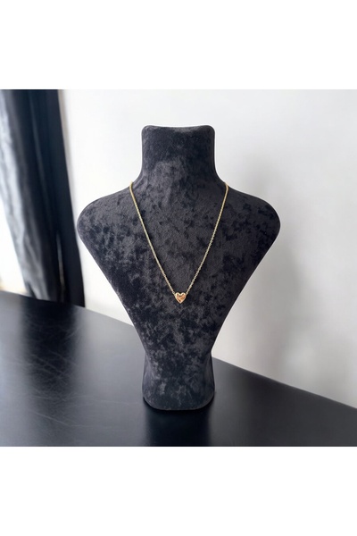 YümanınYumağı Gold Color Heart Necklace