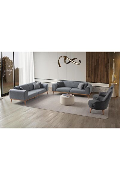 Haliloğlu Paris 3+3+1+1 Koltuk Takımı Gri Renk