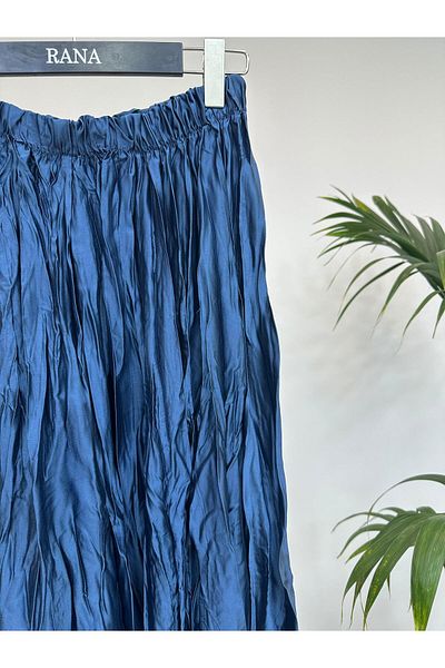 Ranasubaşı Imported Crash Skirt Turquoise