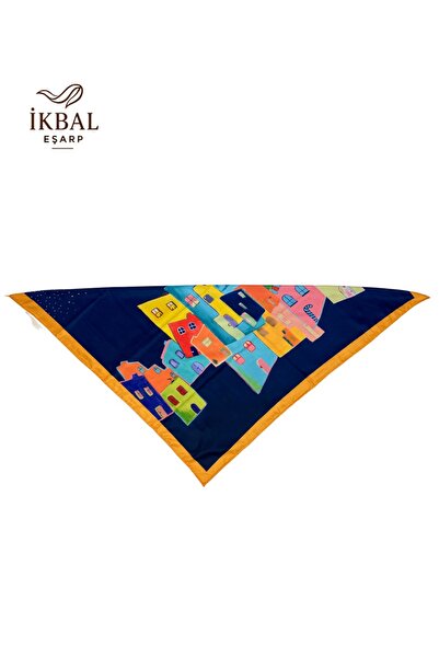 İkbal 75*75cm mira more rayon kumaş fular bandana