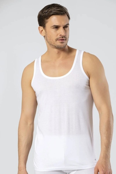 Cacharel 3 Pieces Men's Singlet (Single Jersey) Cotton 50% Modal 50%