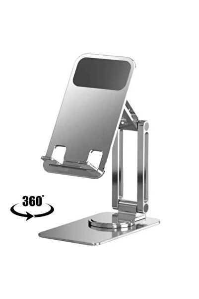 plentiful Taşınabilir Katlanabilir 360 Dönebilen Metal Telefon ve Tablet Standı