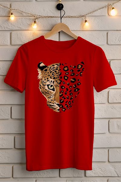 New Shine 1 T-Shirt Is a Gift for Purchases of 6 or More in the Cart - Leopard Printed Oversize T-Shirt