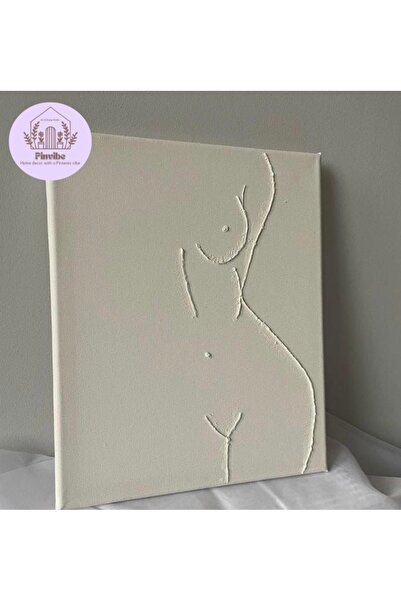 Home El Yapımı Rölyef Alçı Tablo – Estetik Duvar Dekoru