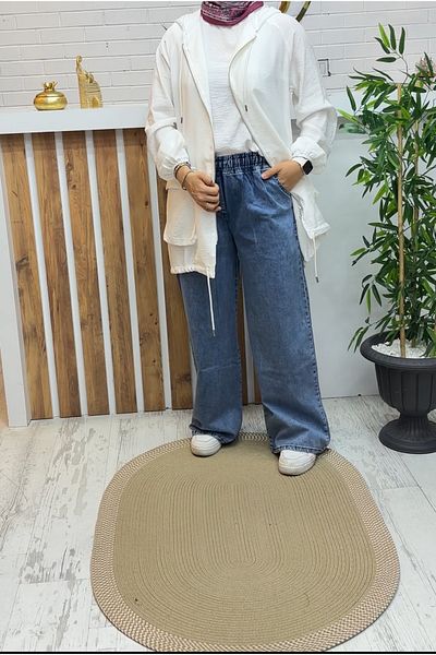 Meryemce Butik PANTALONI BLUGI CU PICIOARE LARGI (se recomandă o mărime mai mare)