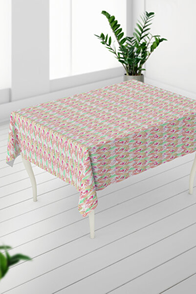 HediyeLabs مفرش طاولة مطبوع رقميًا بنمط زهور بألوان مائية – سلسلة الطبيعة الحية