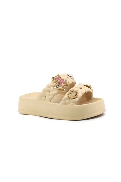 rs riva shoes Girl's Pool Beach Vacation Daily Summer Comfortable Non-Slip Sole Emoji Stone Slippers