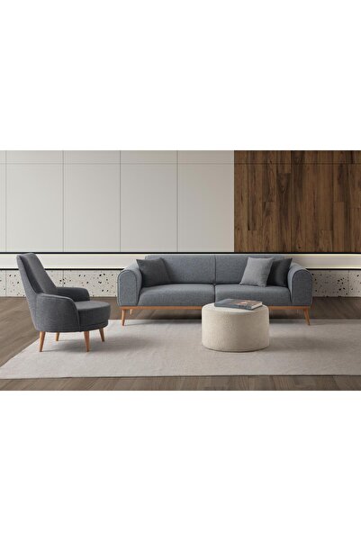 Haliloğlu Paris 3+3+1+1 Koltuk Takımı Gri Renk