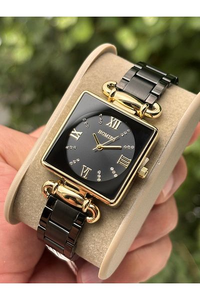 Homies Original Steel Women Wristwatch Waterproof Black Gold Color Gift Bangle Hmsg224
