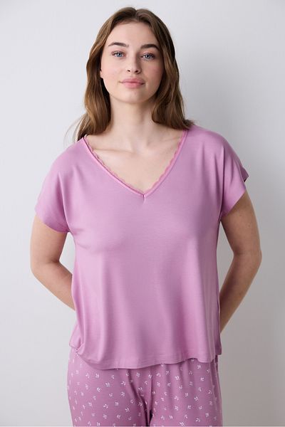 Penti Alia Soft Pants Fliederfarbenes Pyjama-Set