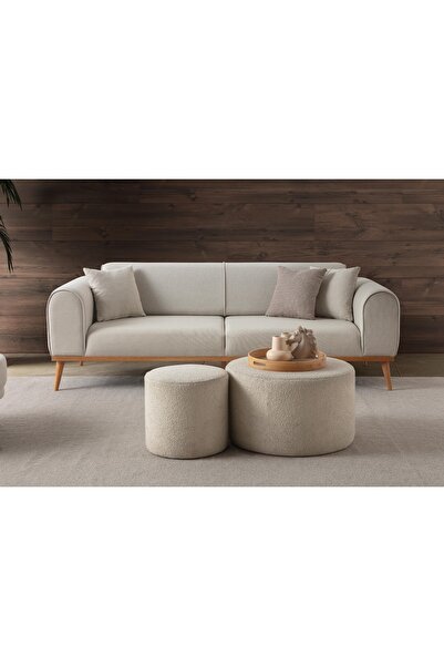 Haliloğlu Paris 3+1 Koltuk Takımı Bej Renk