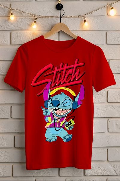 New Shine 1 T-Shirt Is a Gift for Purchases of 6 or More in the Cart - Stitch Printed Oversize T-Shirt